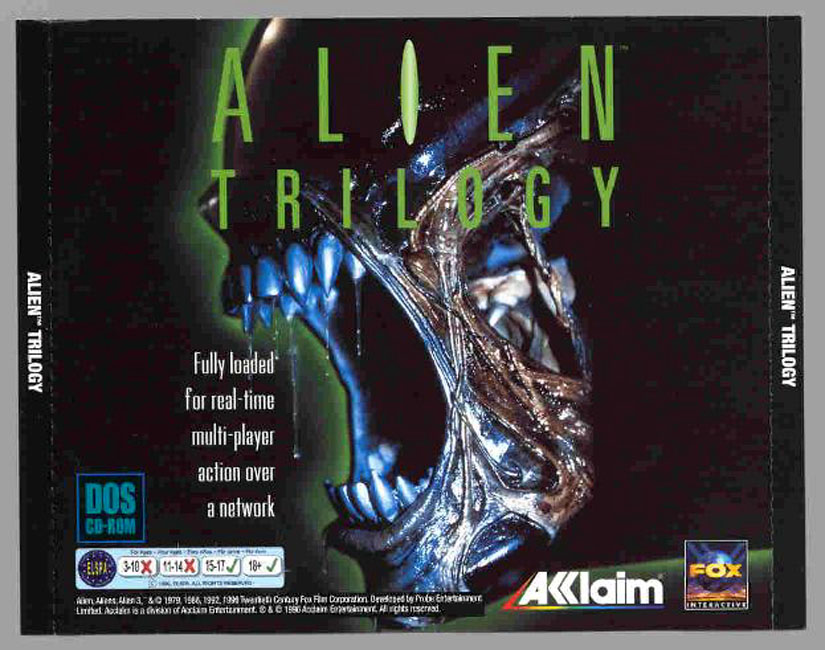 Alien Trilogy - zadn CD obal