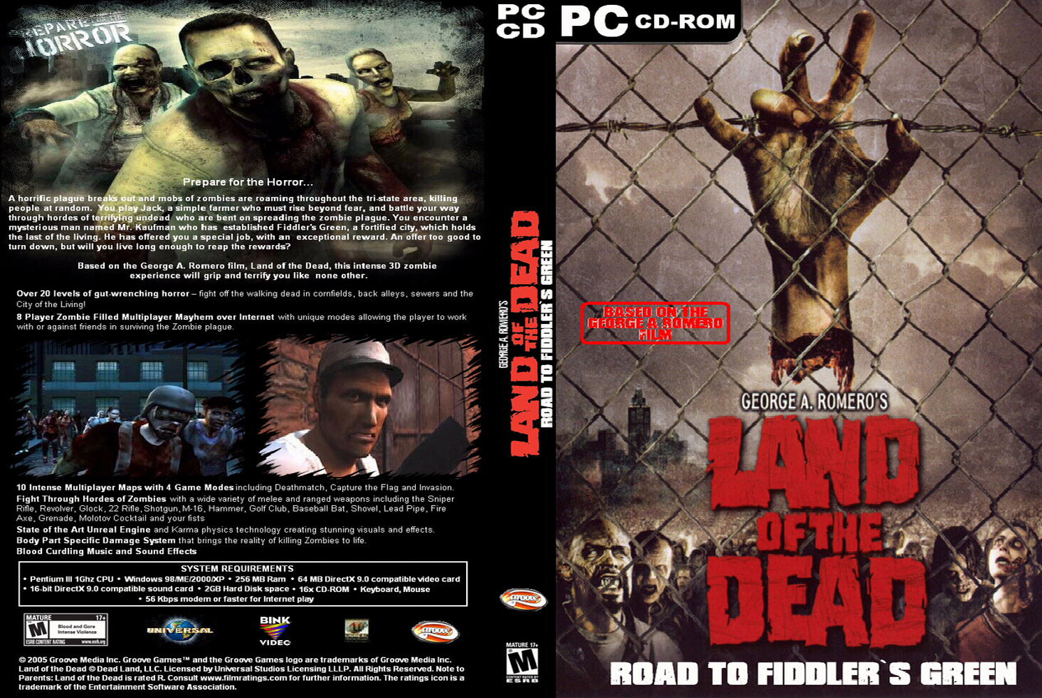 Land Of The Dead: Road to Fiddler's Green - DVD obal