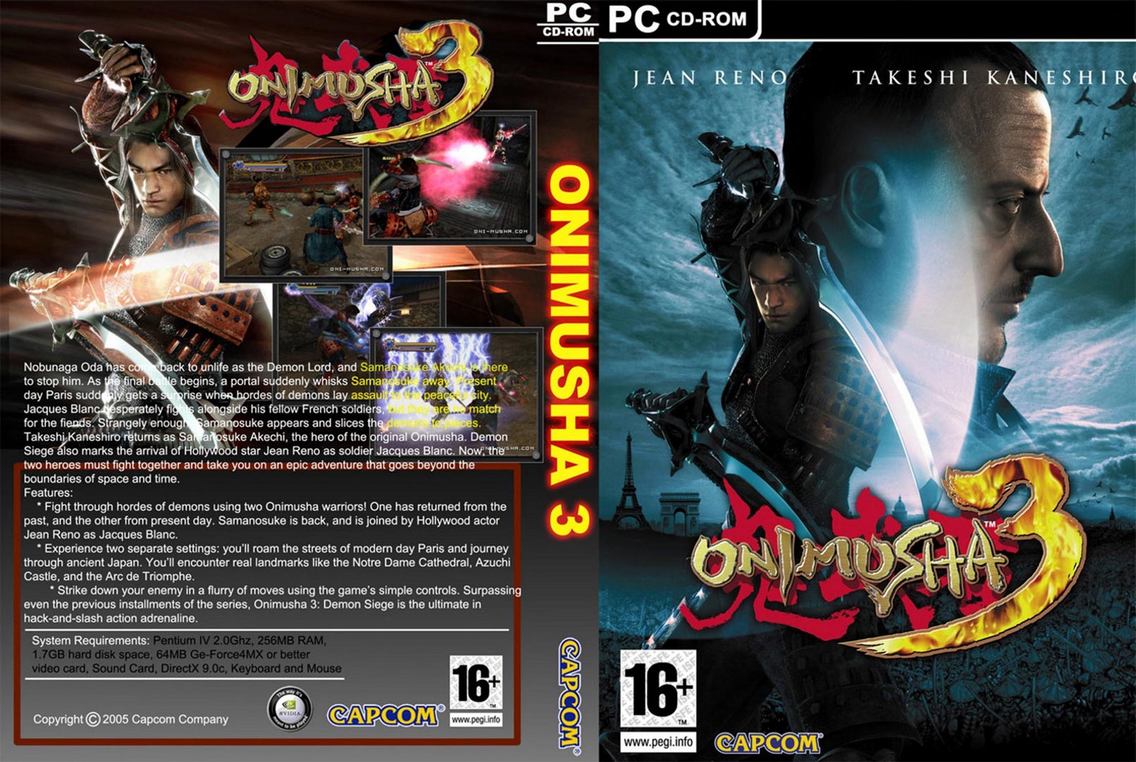 Onimusha 3: Demon Siege - DVD obal