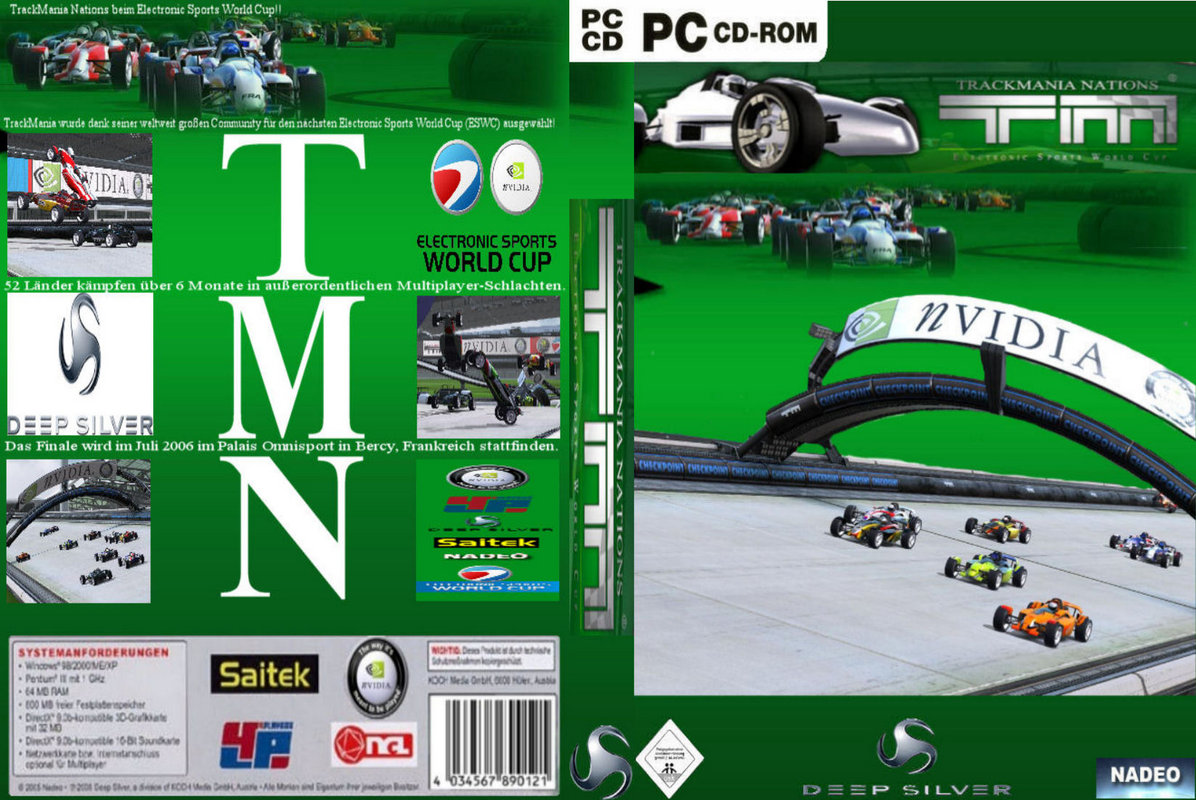 TrackMania Nations - DVD obal