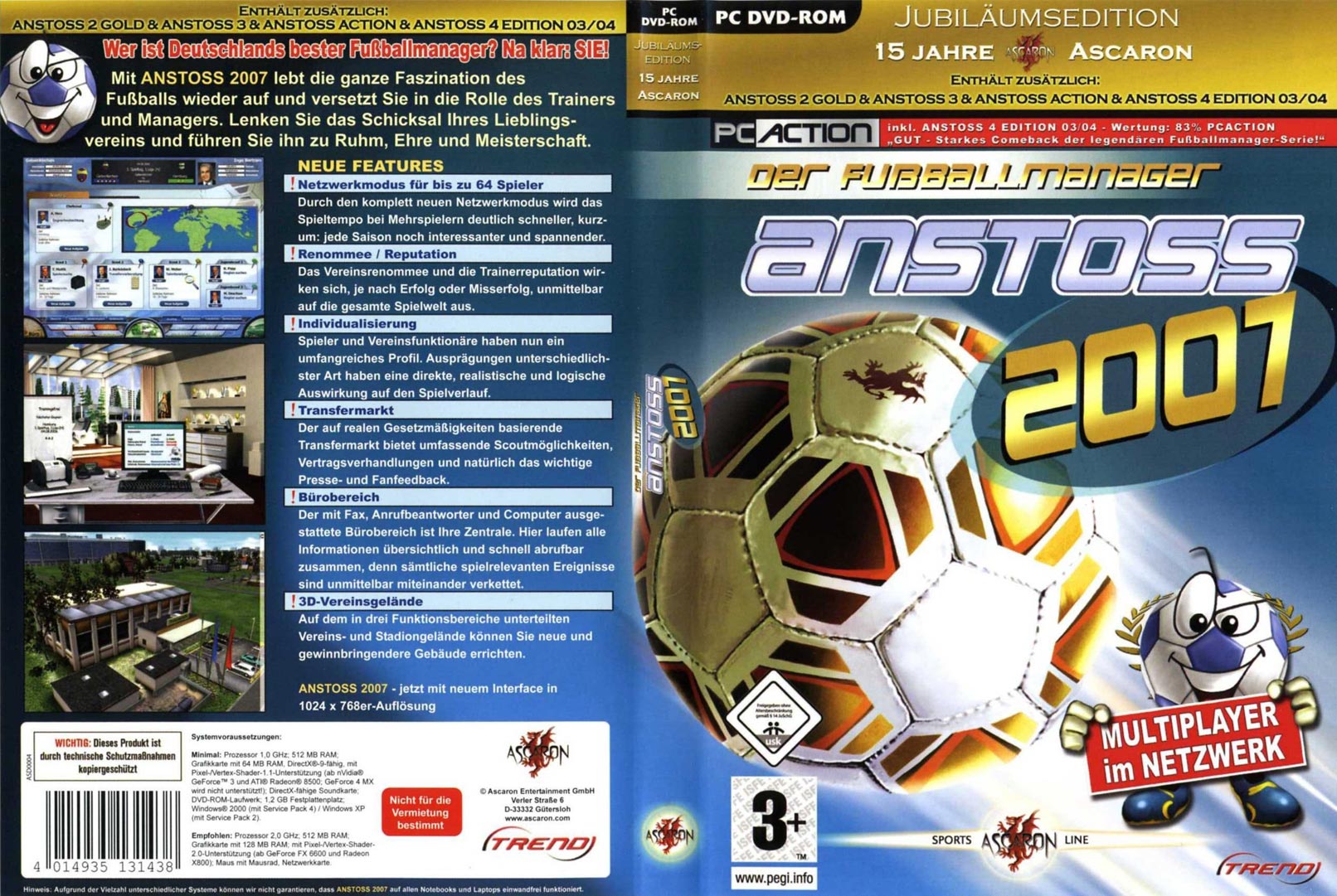 Anstoss 2007 - DVD obal