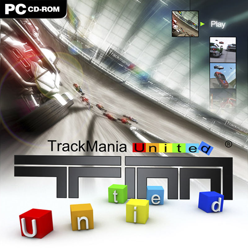 TrackMania United - predn CD obal