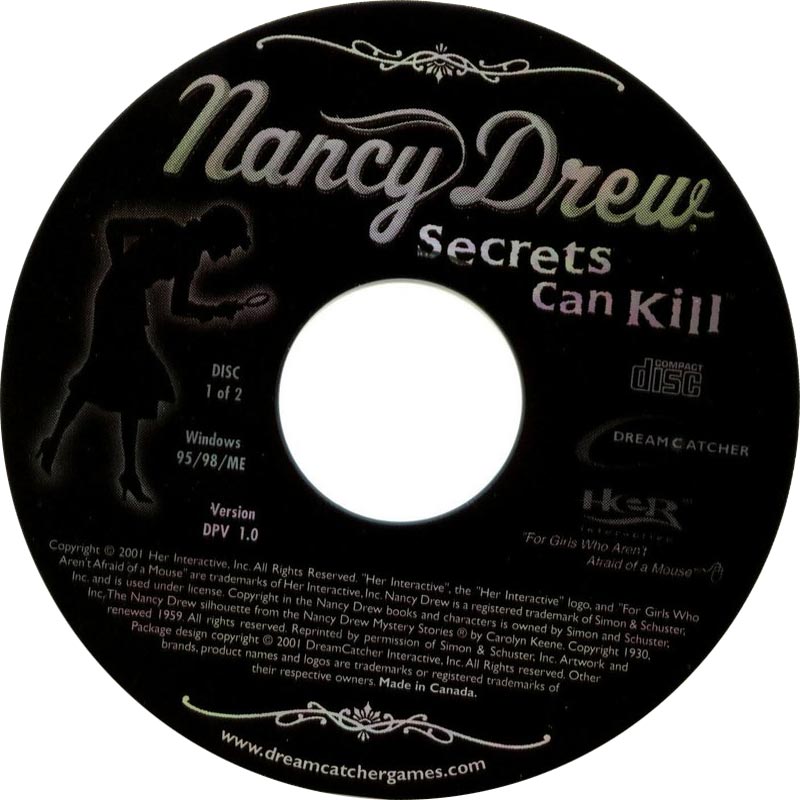 Nancy Drew: Secrets Can Kill - CD obal