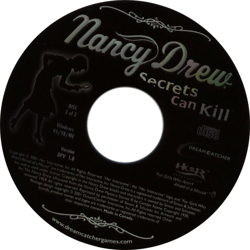 Nancy Drew: Secrets Can Kill - CD obal 2