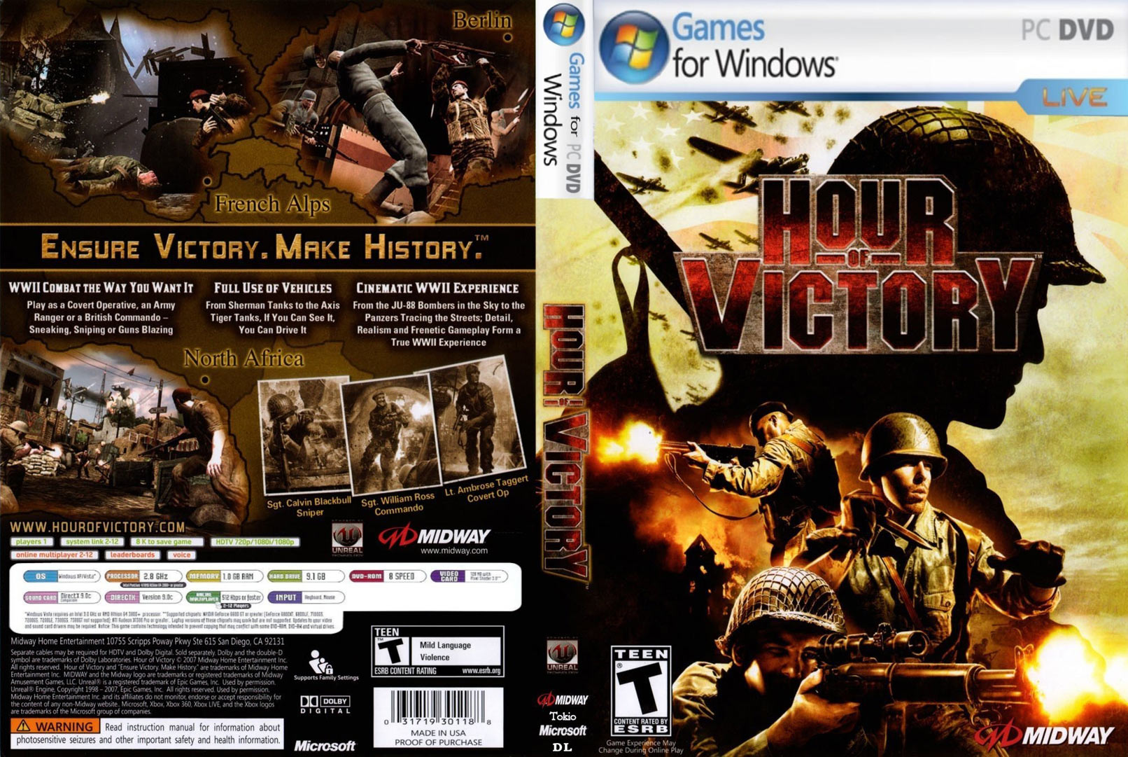 Hour of Victory - DVD obal