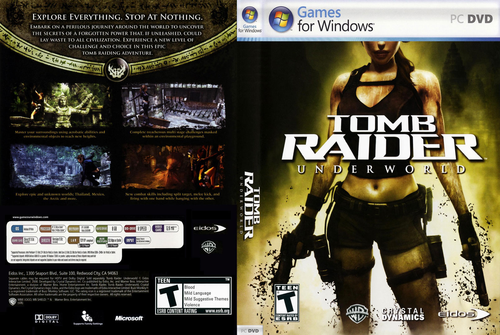 Tomb Raider: Underworld - DVD obal