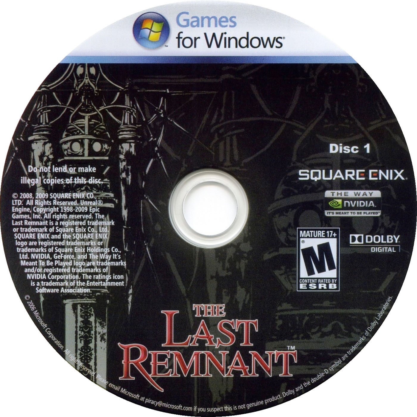 The Last Remnant - CD obal