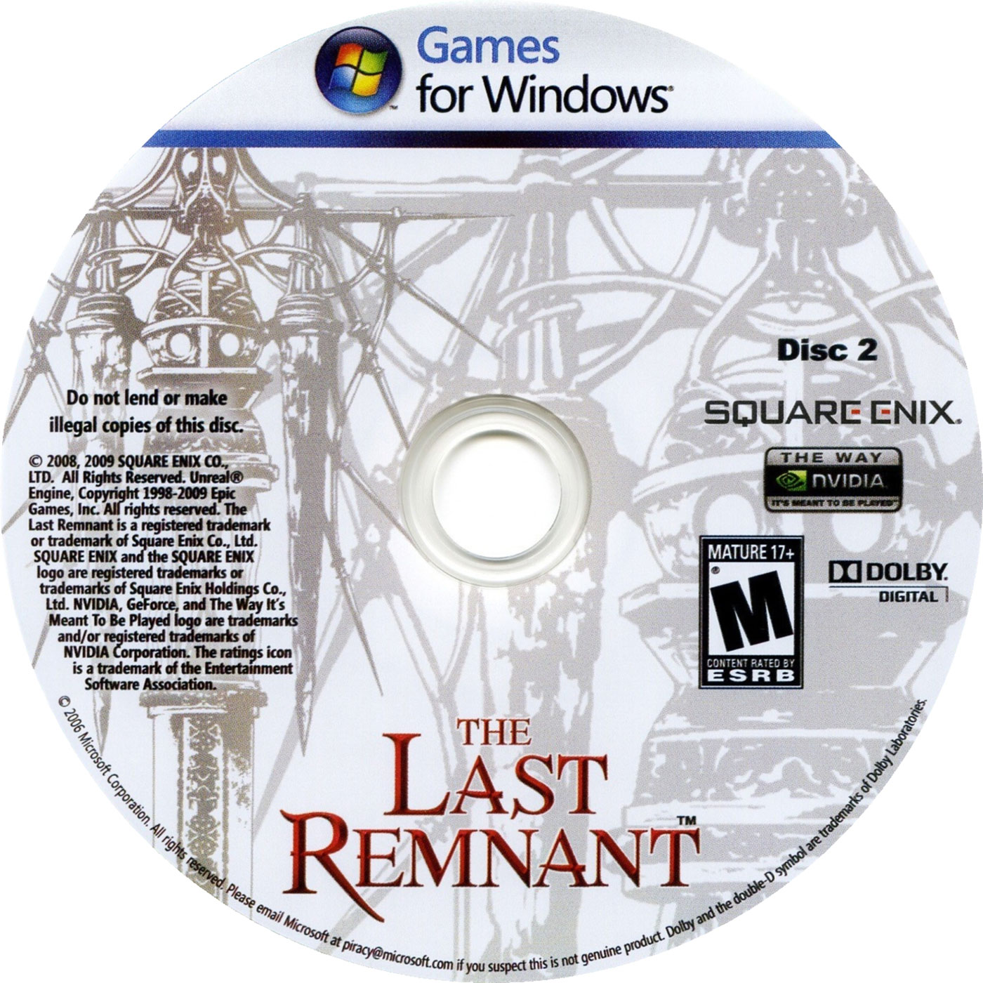 The Last Remnant - CD obal 2