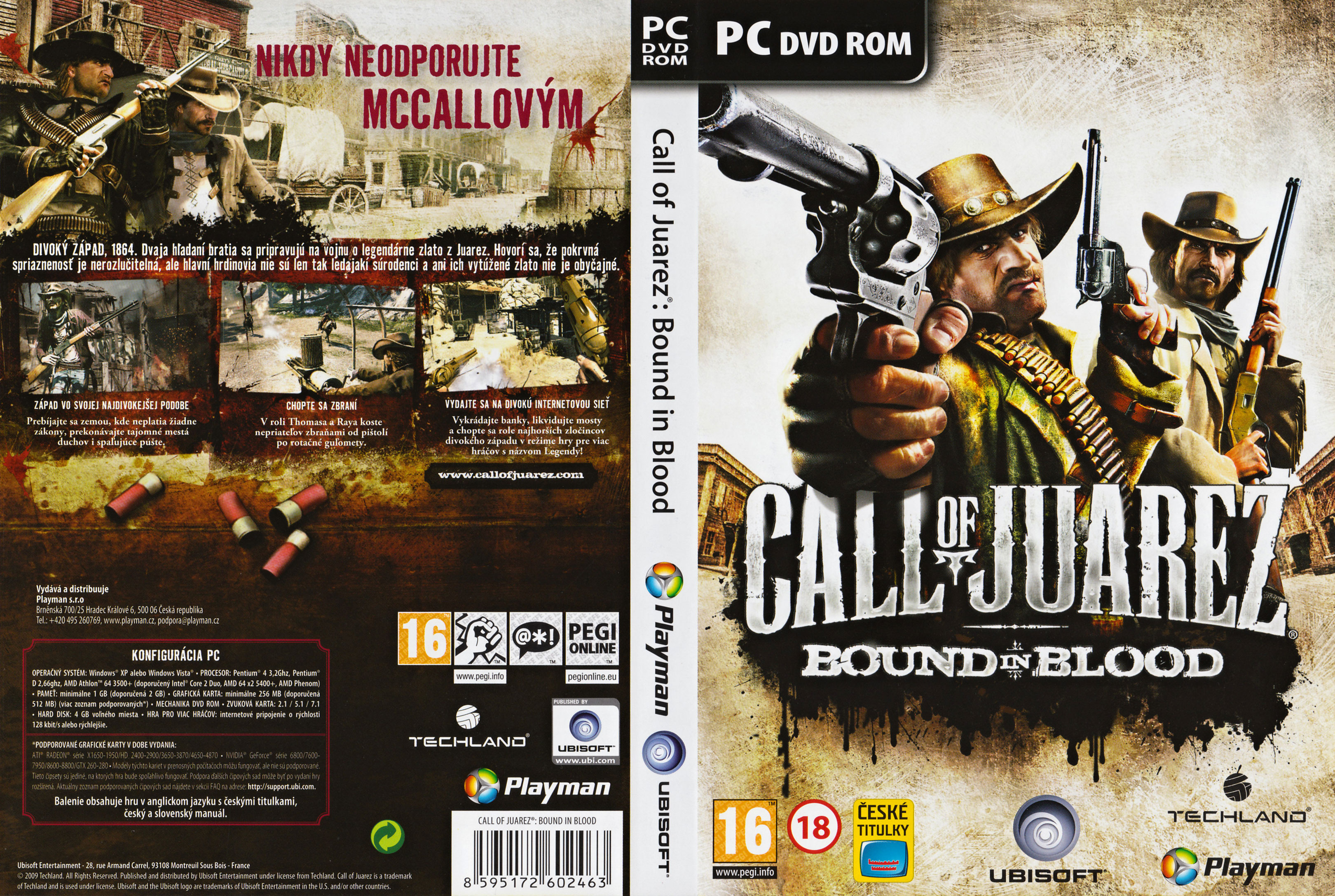 Call of Juarez: Bound in Blood - DVD obal