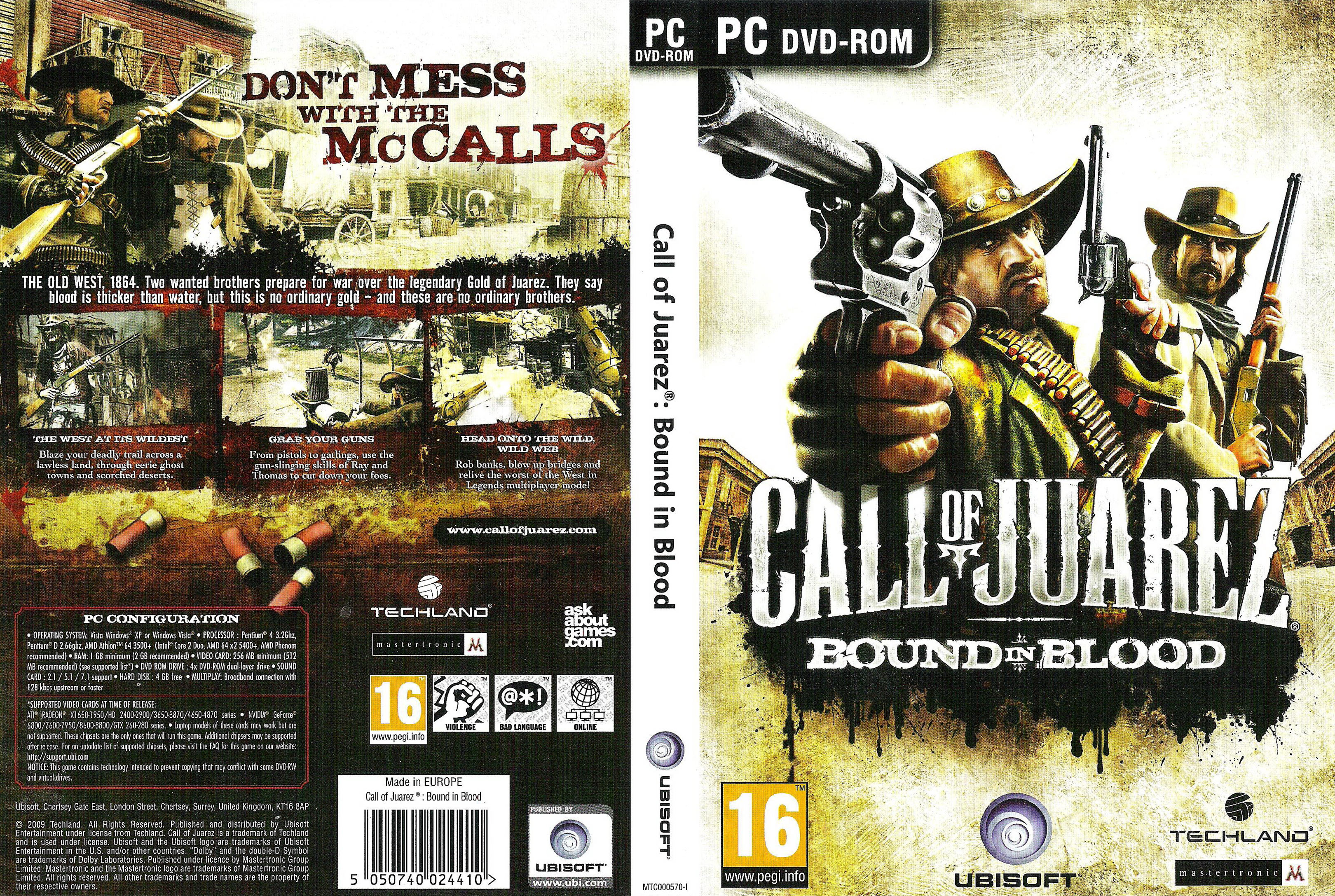Call of Juarez: Bound in Blood - DVD obal 3