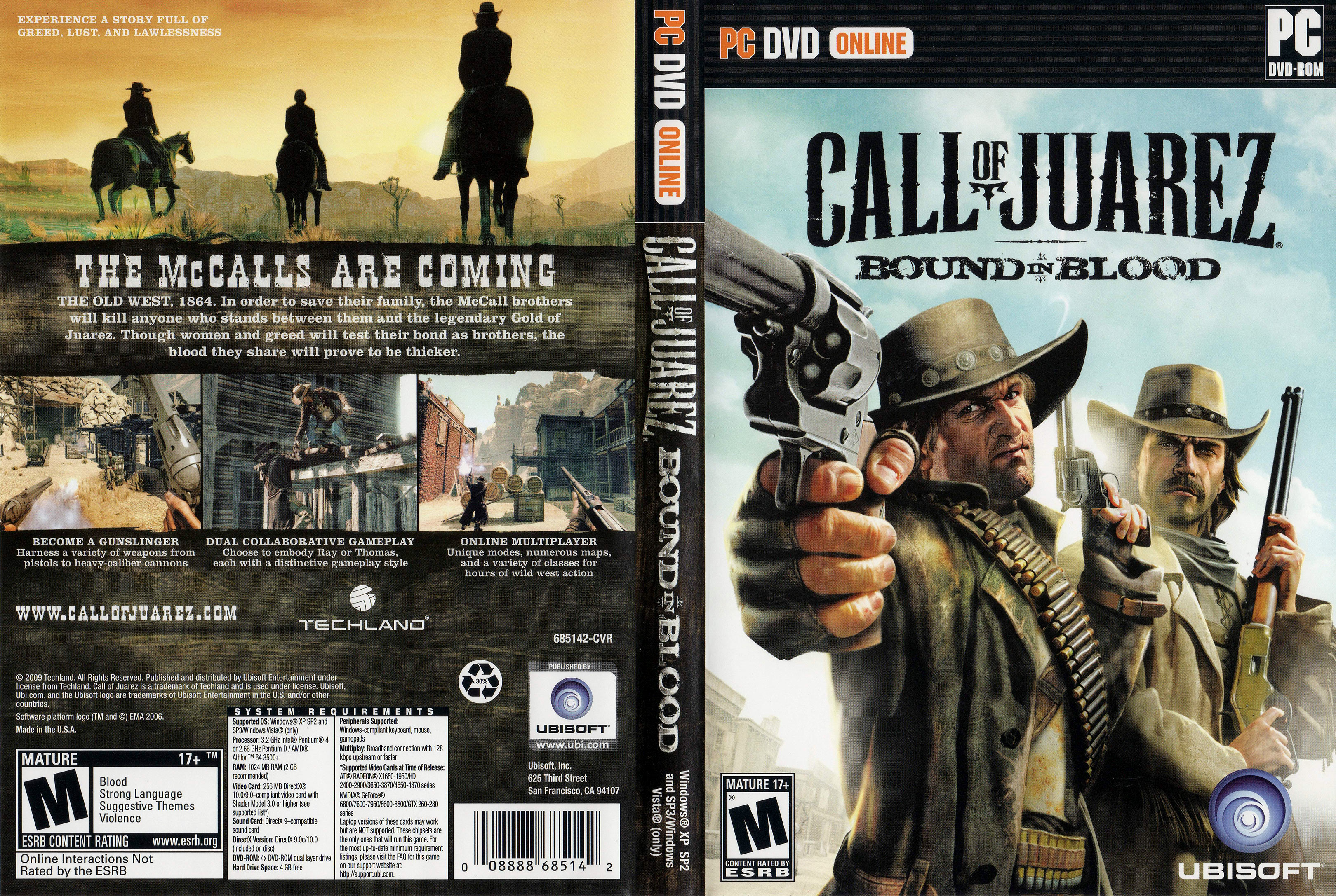 Call of Juarez: Bound in Blood - DVD obal 4