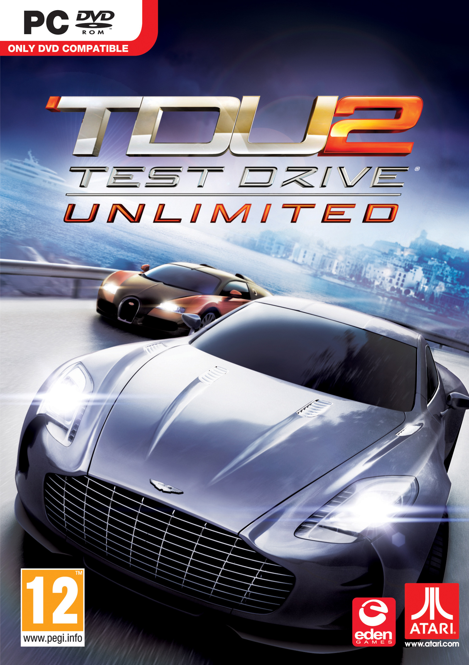 Test Drive Unlimited 2 - predn DVD obal