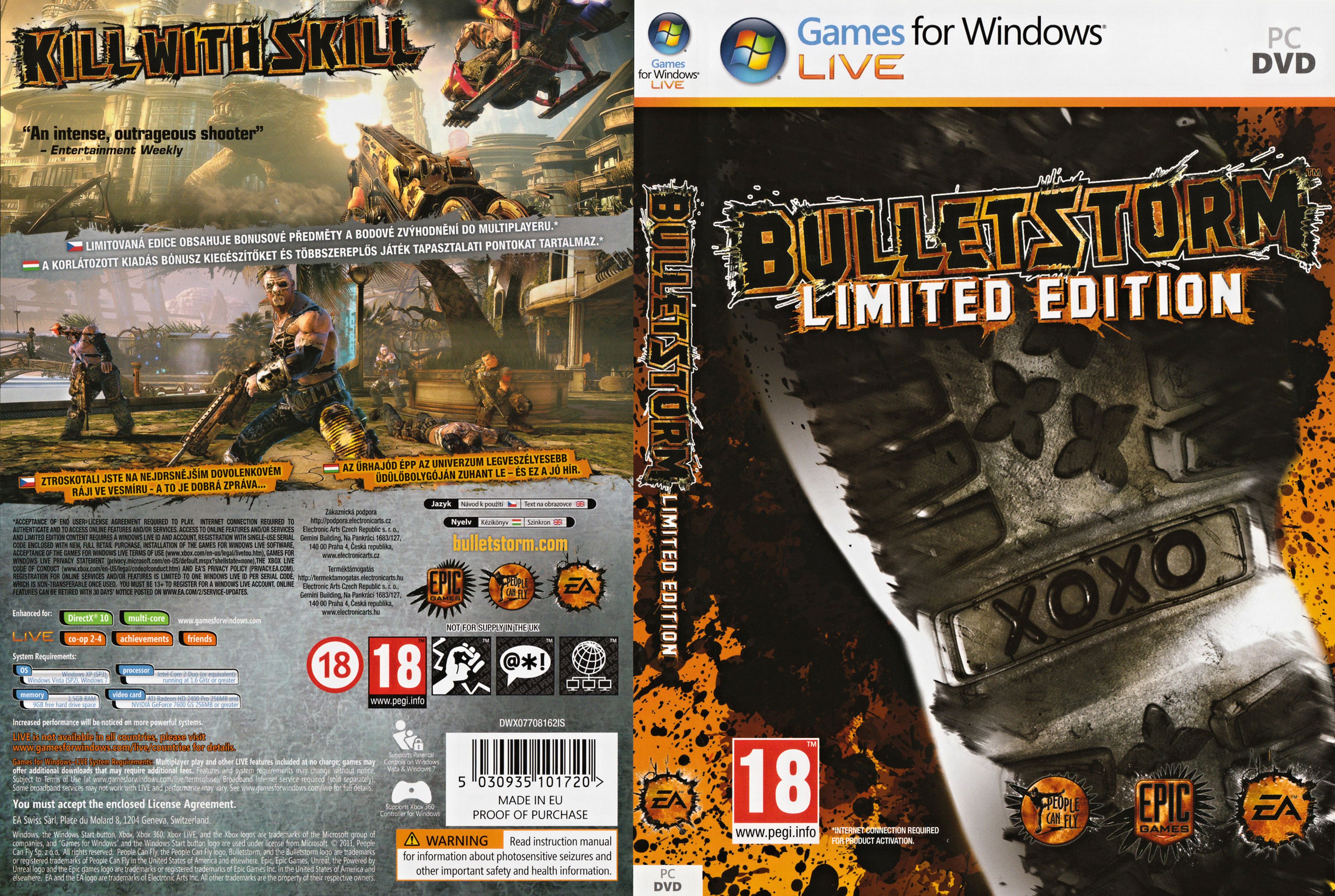 Bulletstorm - DVD obal 3