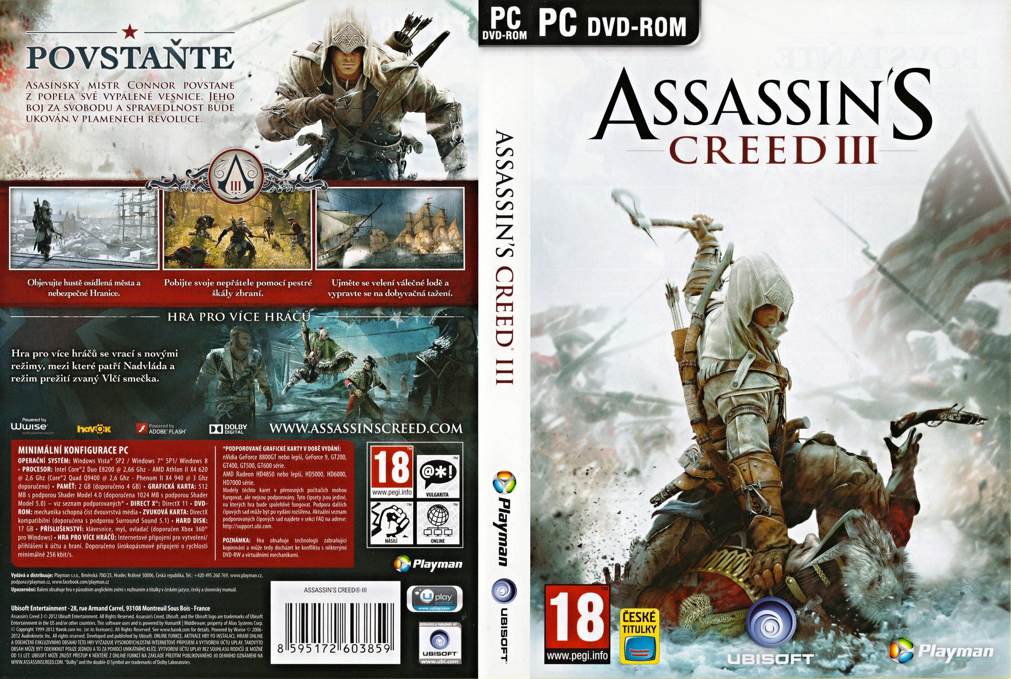 Assassins Creed 3 - DVD obal 2