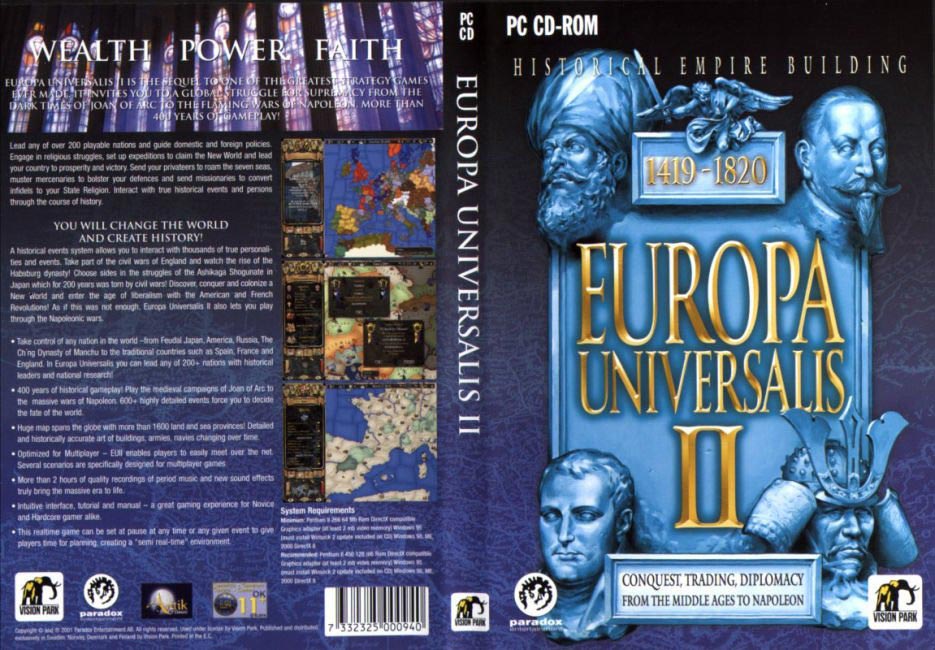 Europa Universalis 2 - DVD obal