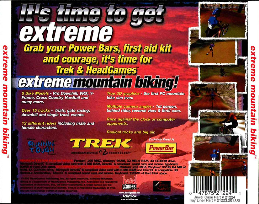 Extreme Mountain Biking - zadn CD obal
