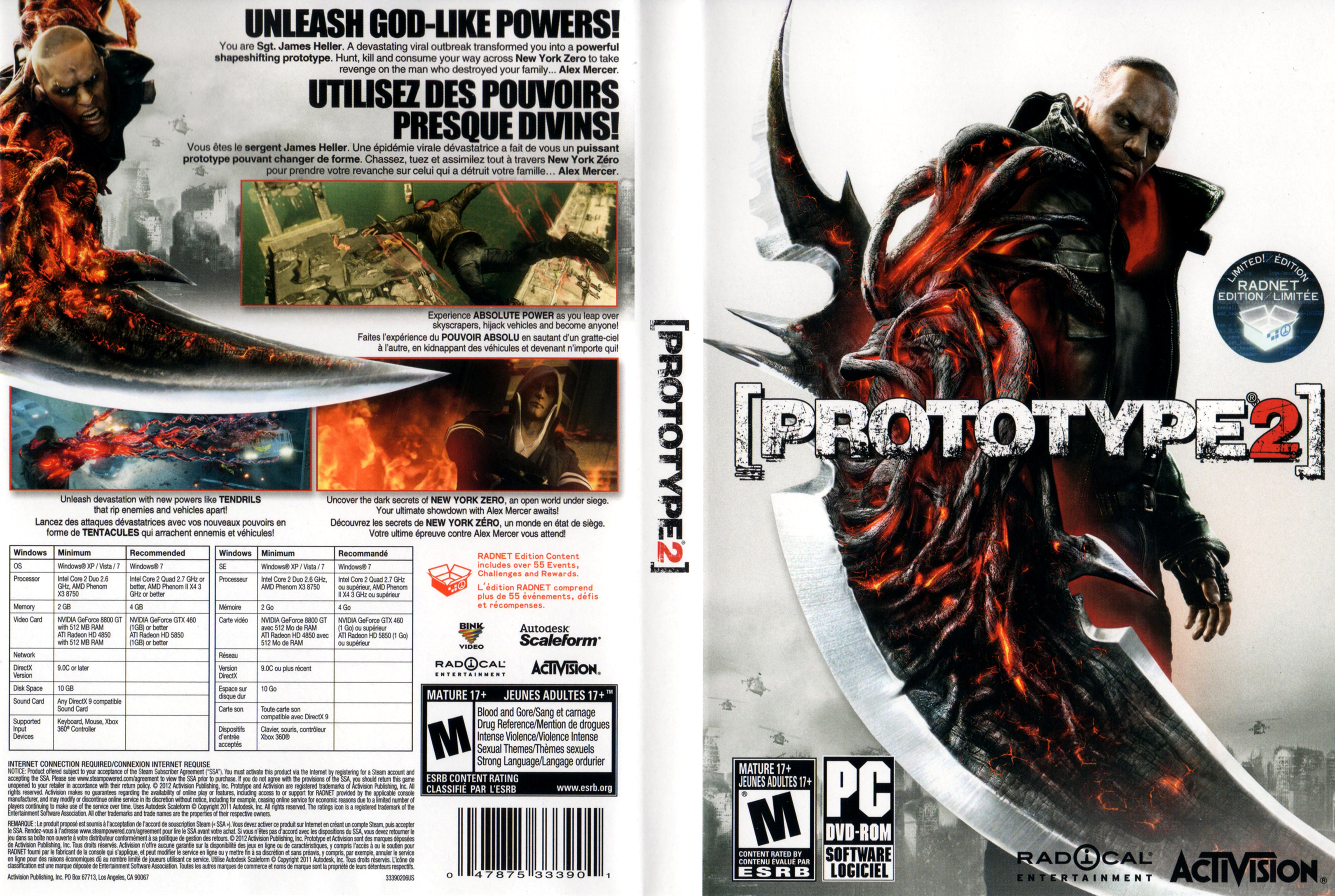 Prototype 2 - DVD obal