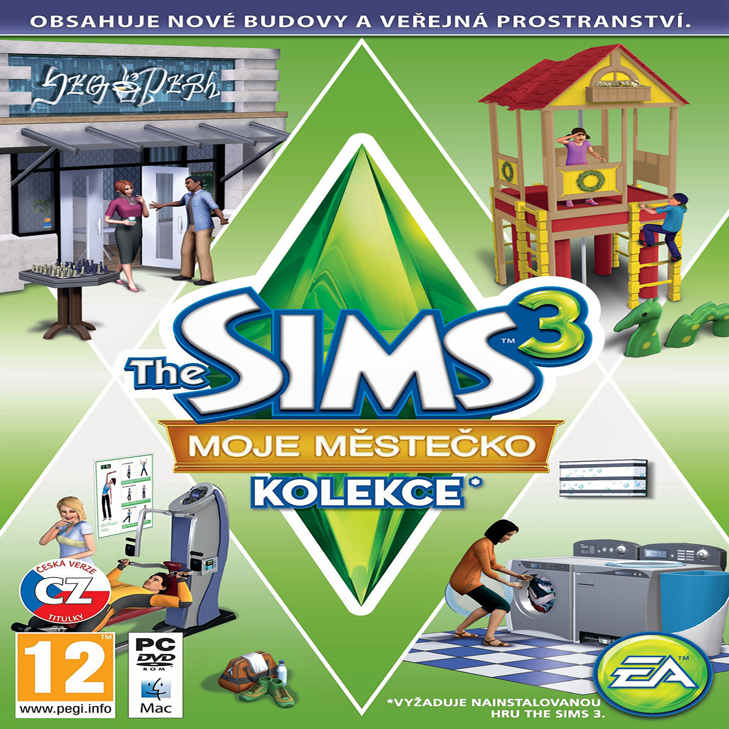 The Sims 3: Town Life Stuff - predn CD obal