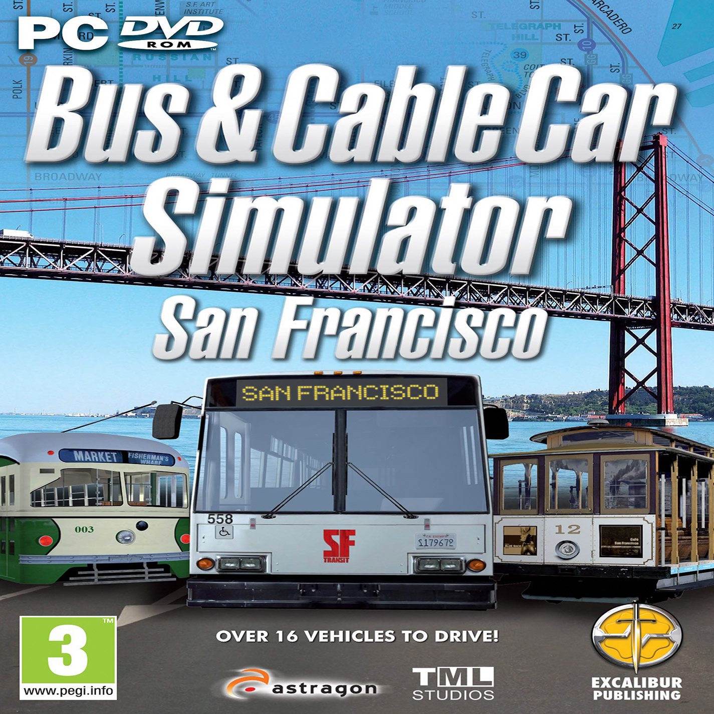 Bus & Cable Car Simulator - San Francisco - predn CD obal