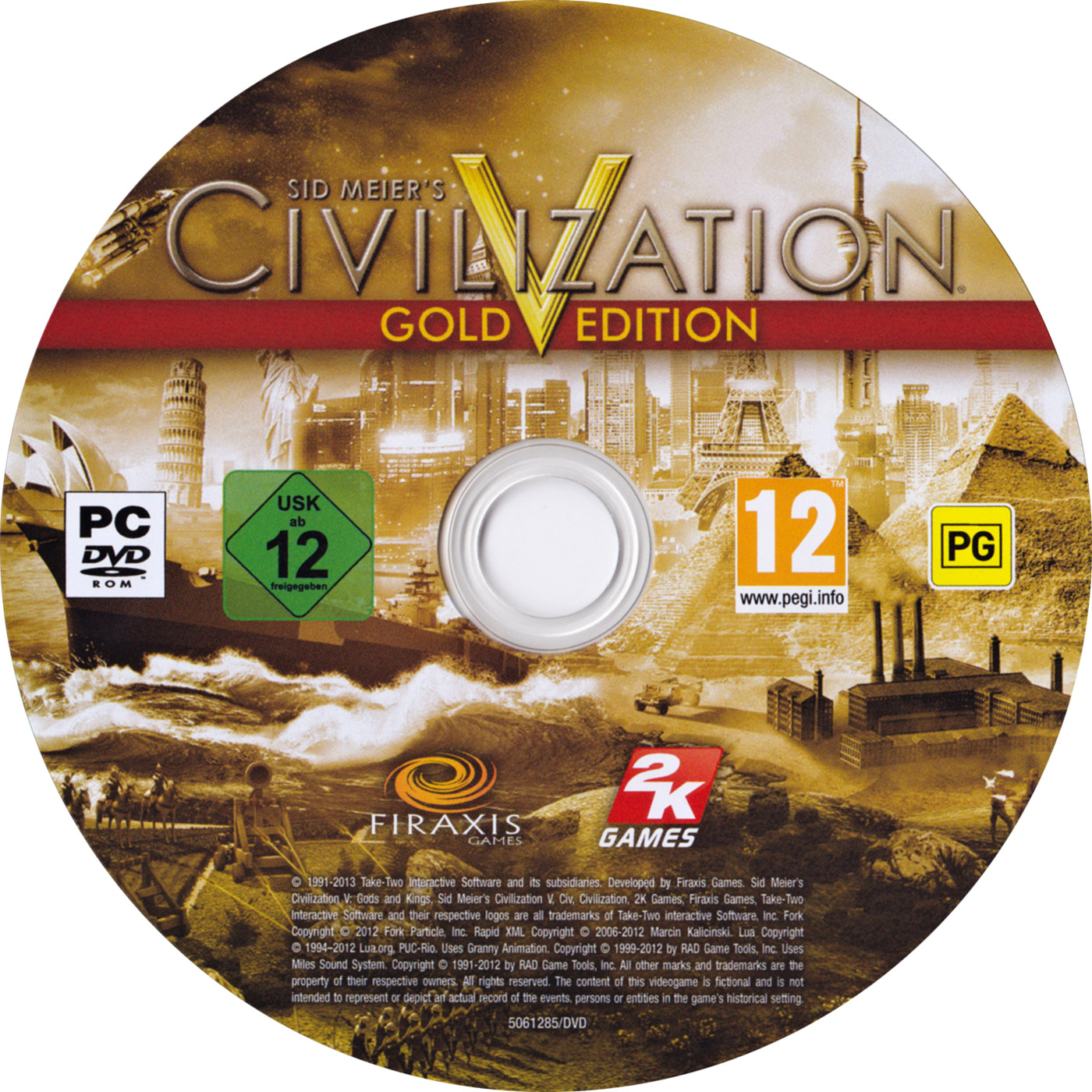 Civilization V: Gold Edition - CD obal