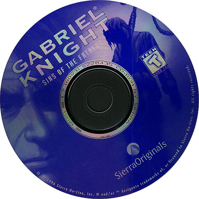 Gabriel Knight 1: Sins of the Fathers - CD obal 2