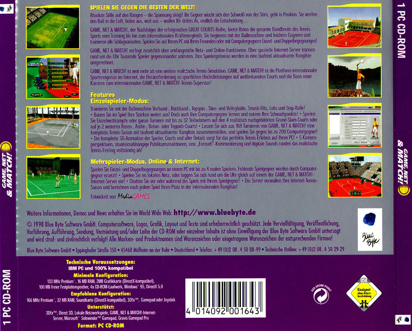 Game, Net & Match! - zadn CD obal