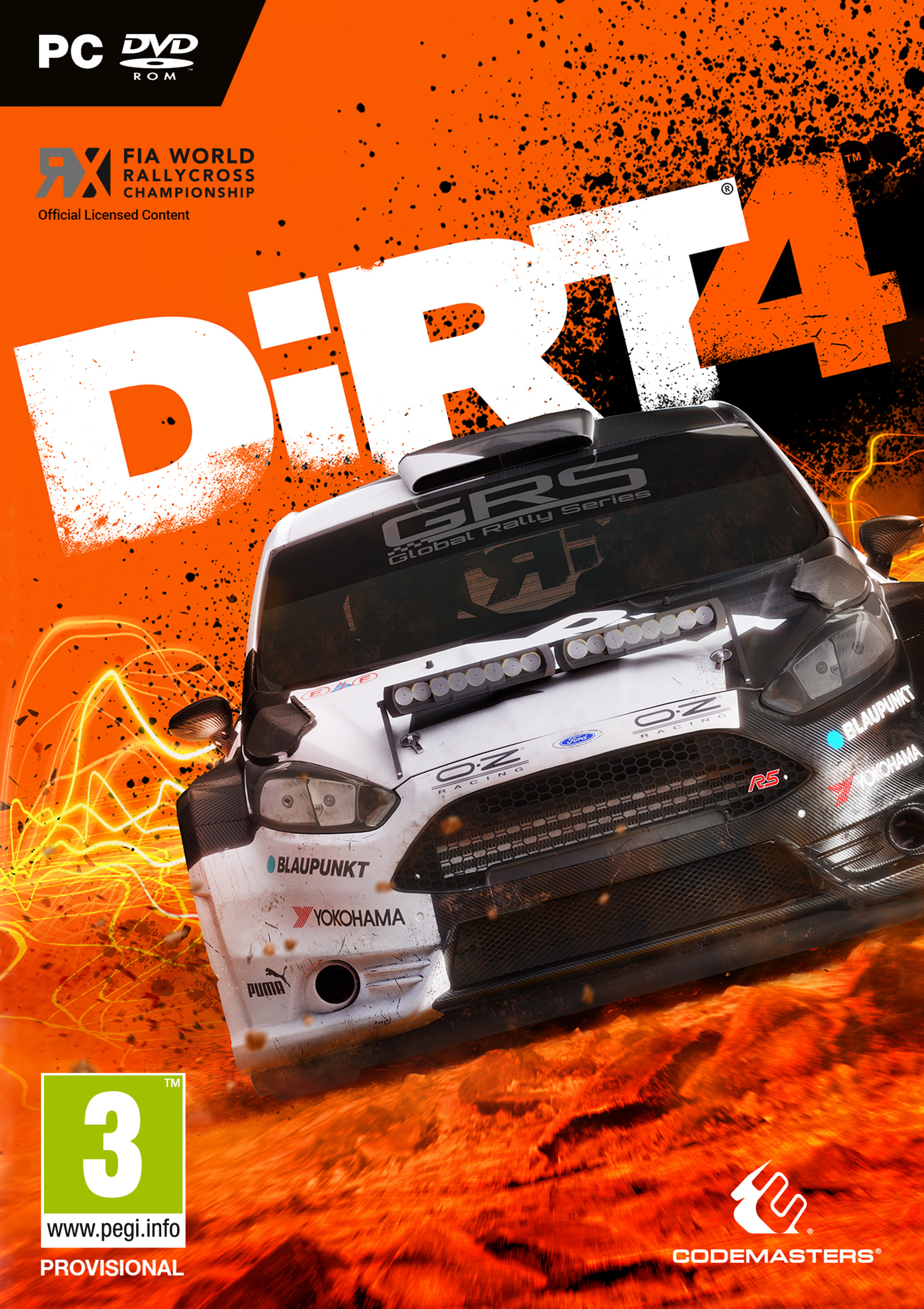 DiRT 4 - predn DVD obal