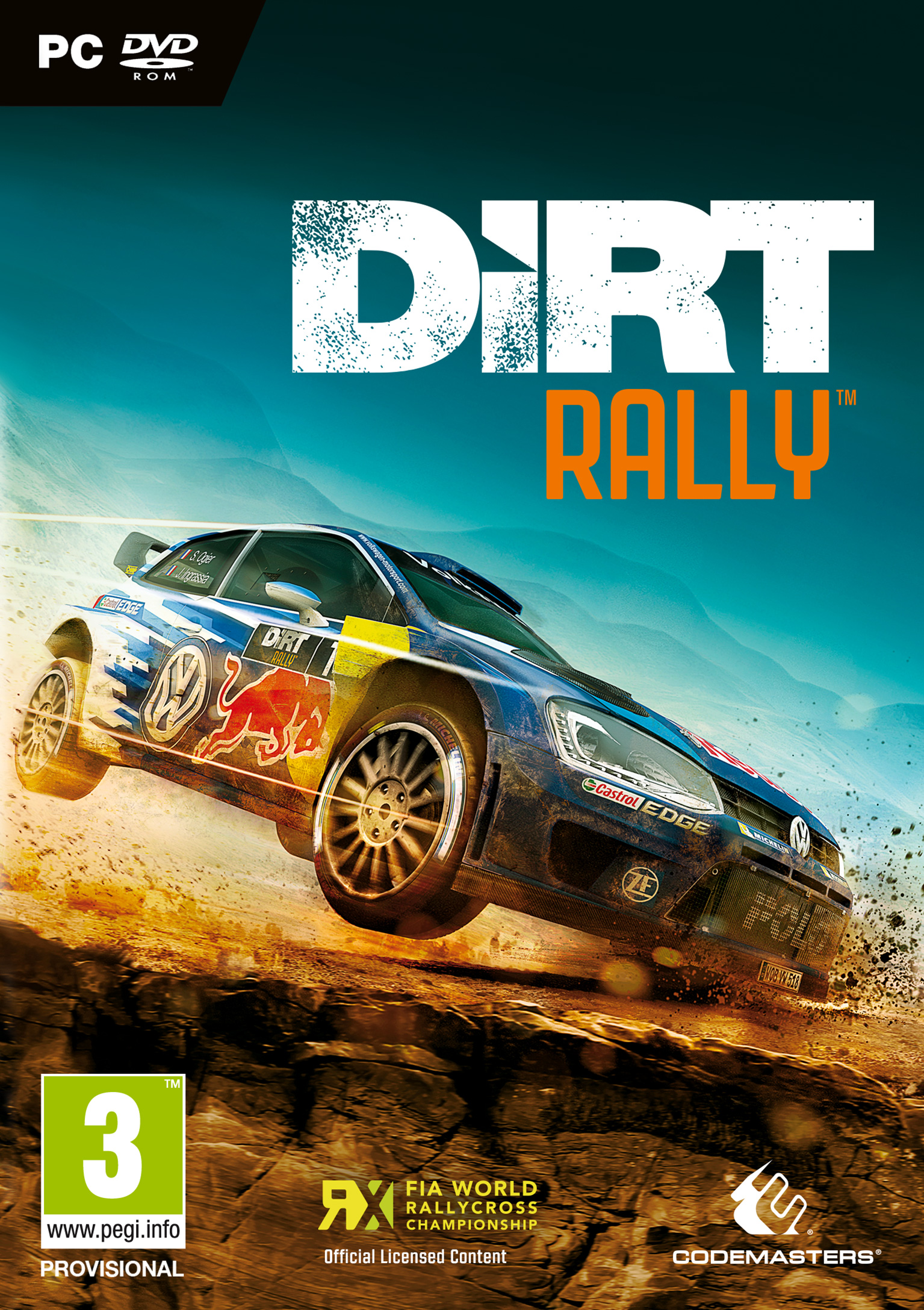 DiRT Rally - predn DVD obal