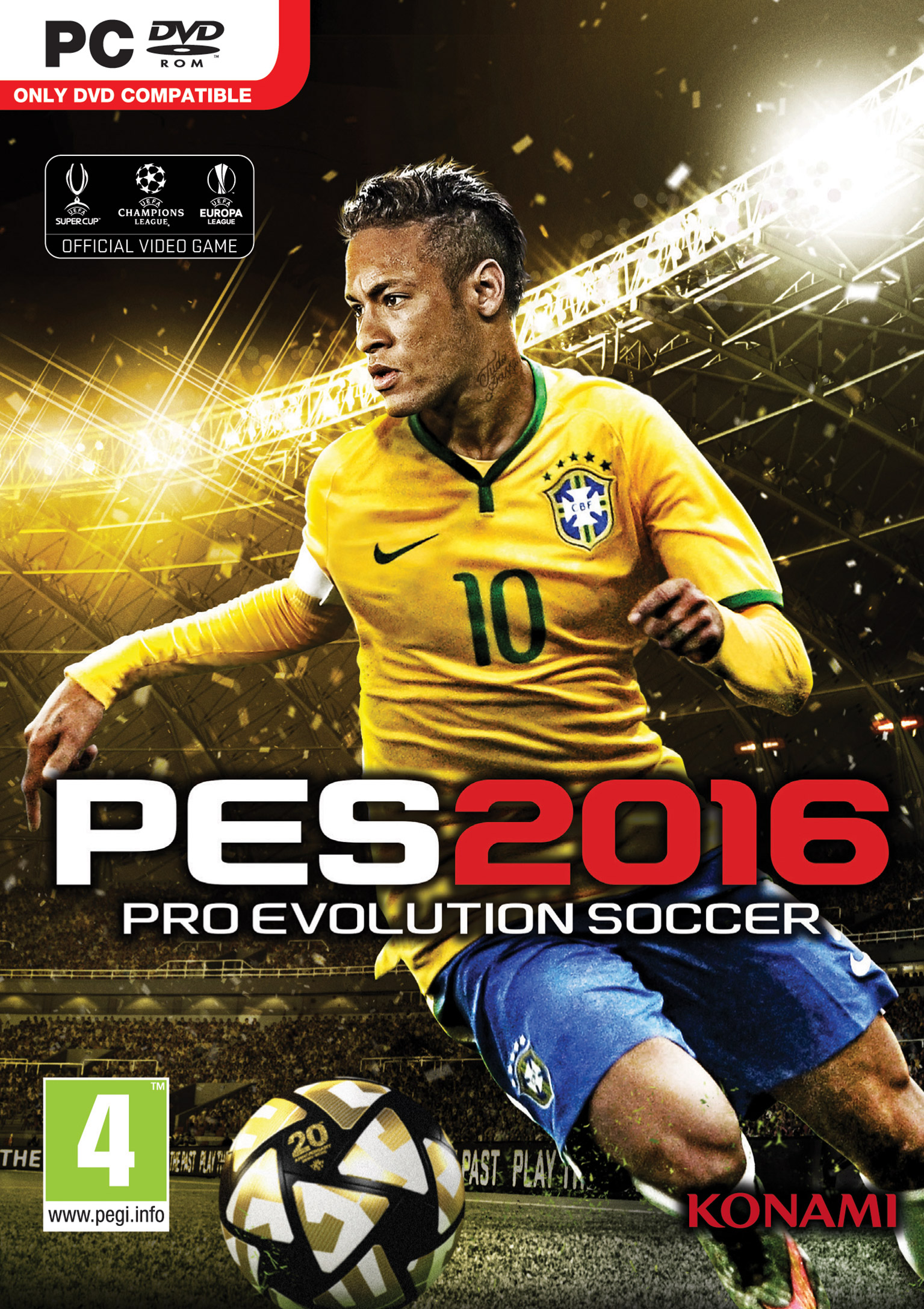 Pro Evolution Soccer 2016 - predn DVD obal