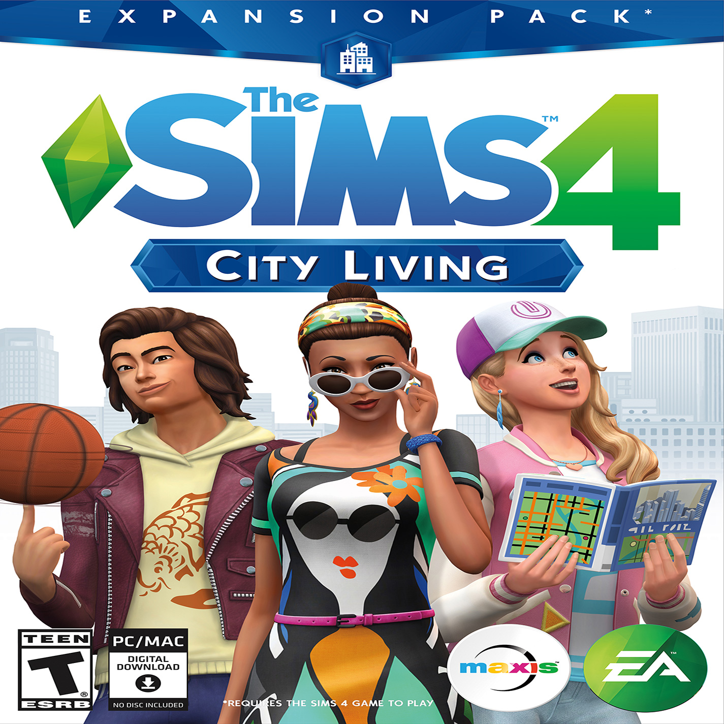 The Sims 4: City Living - predn CD obal