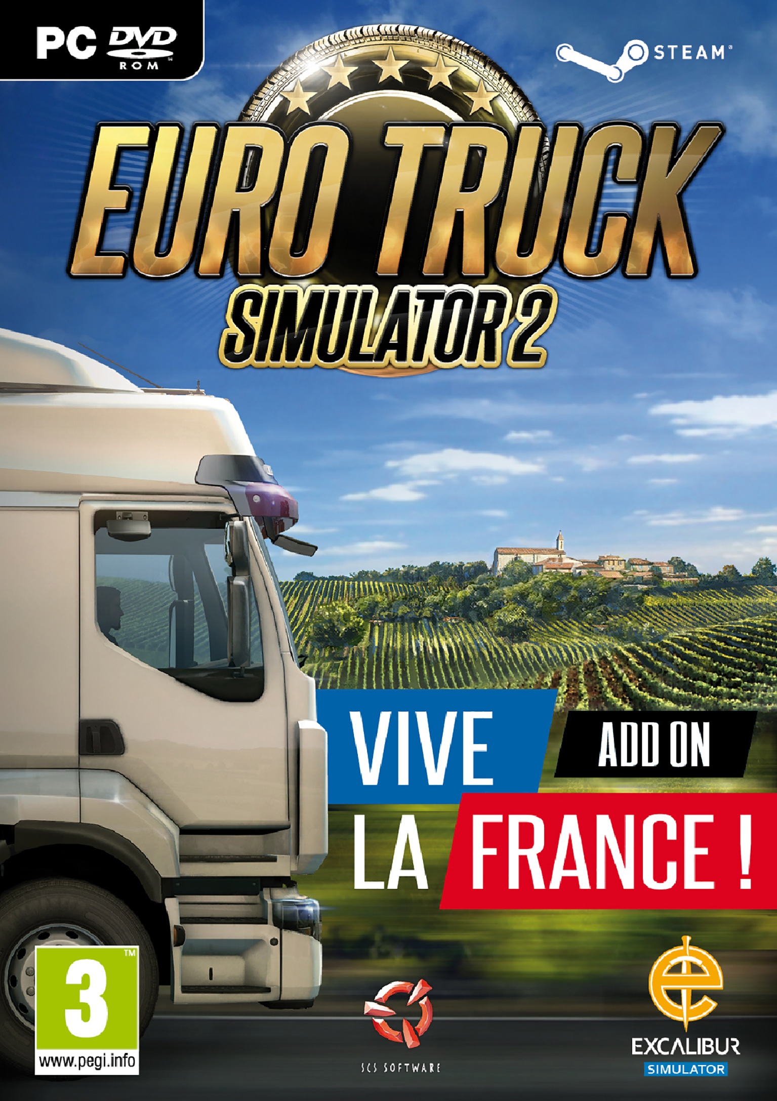 Euro Truck Simulator 2: Vive la France ! - predn DVD obal