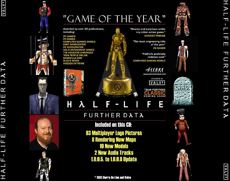 Half-Life: Further Data - zadn CD obal