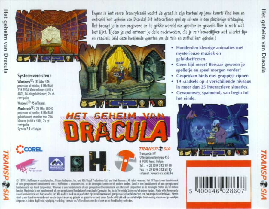 Het Geheim van Dracula - zadn CD obal