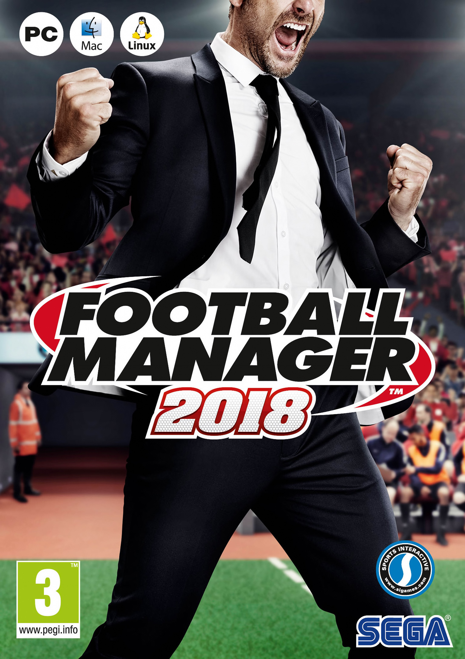 Football Manager 2018 - predn DVD obal