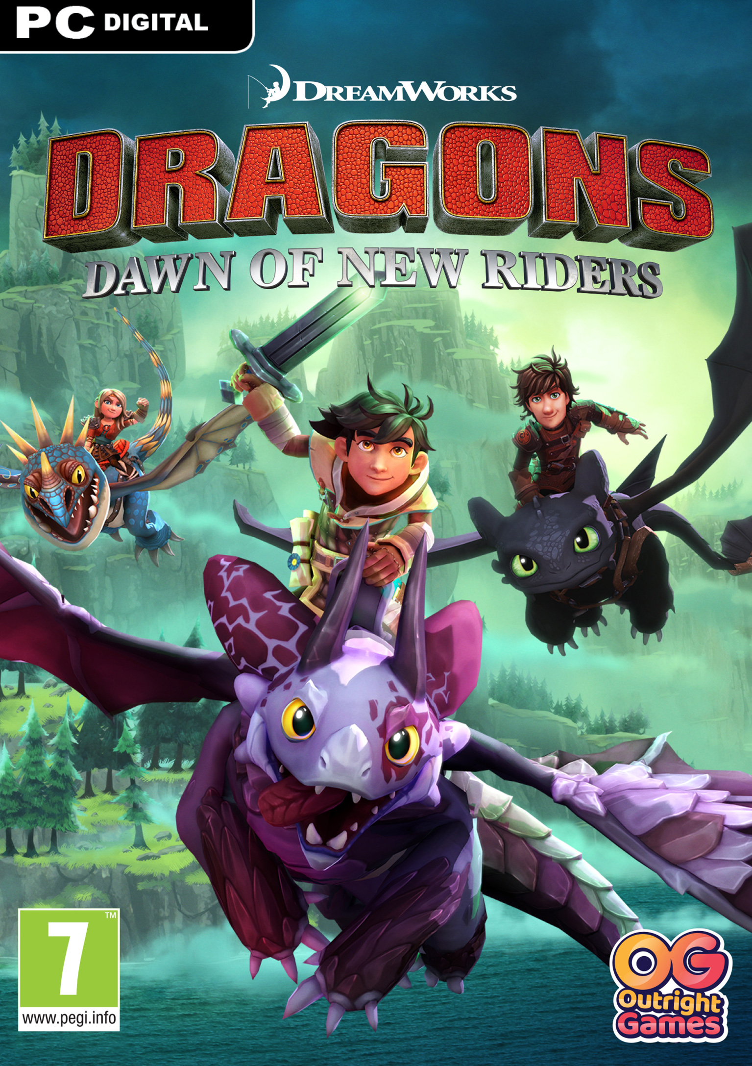 Dragons: Dawn of New Riders - predn DVD obal