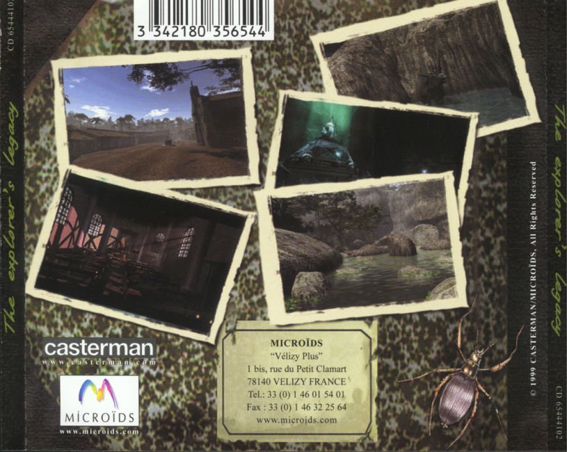 Amerzone: The Explorer's Legacy (1999) - zadn CD obal