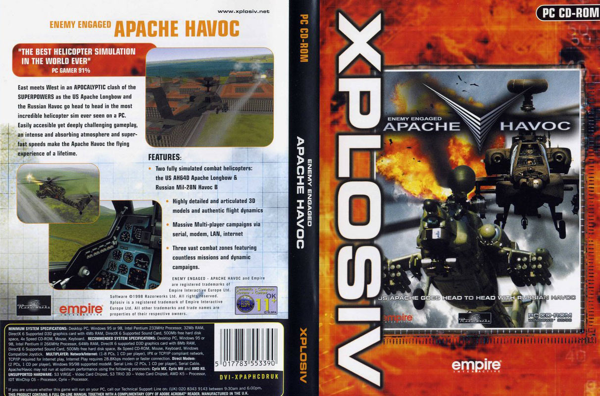 Enemy Engaged: Apache Havoc - DVD obal
