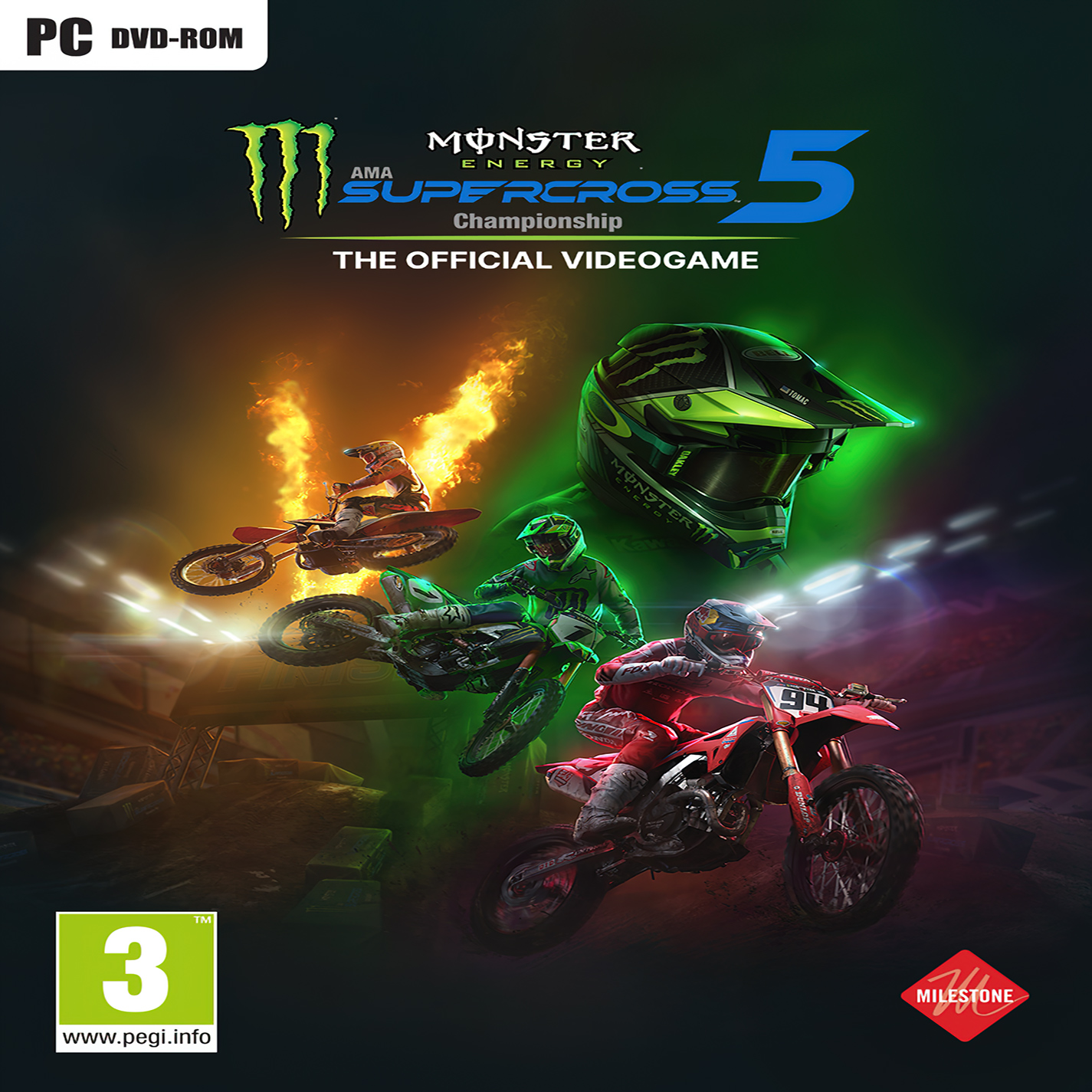 Monster Energy Supercross 5 - The Official Videogame - predn CD obal