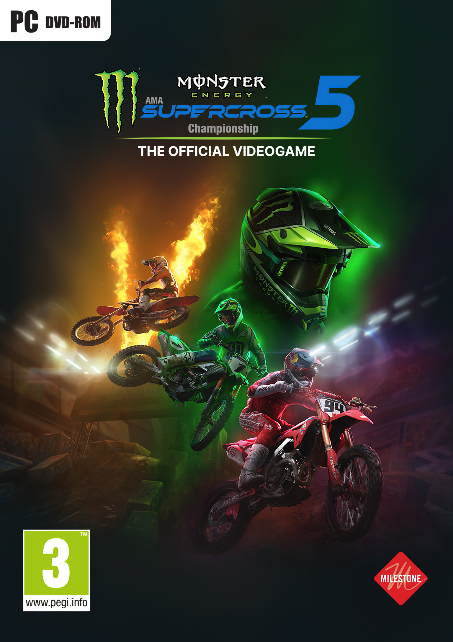 Monster Energy Supercross 5 - The Official Videogame - predn DVD obal