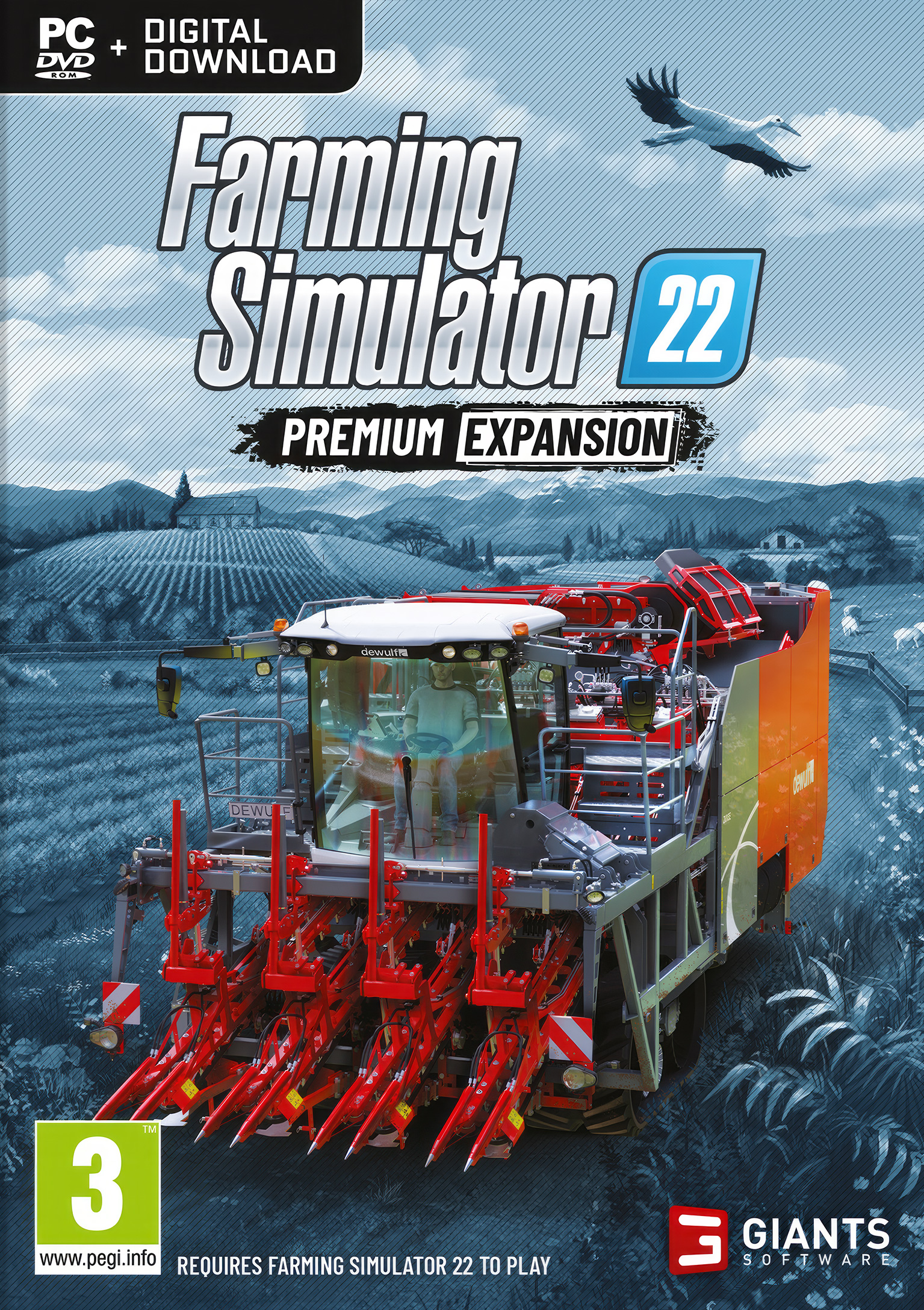 Farming Simulator 22: Premium Edition - predn DVD obal 2