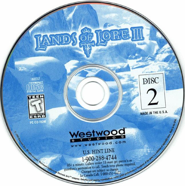 Lands of Lore 3 - CD obal 2