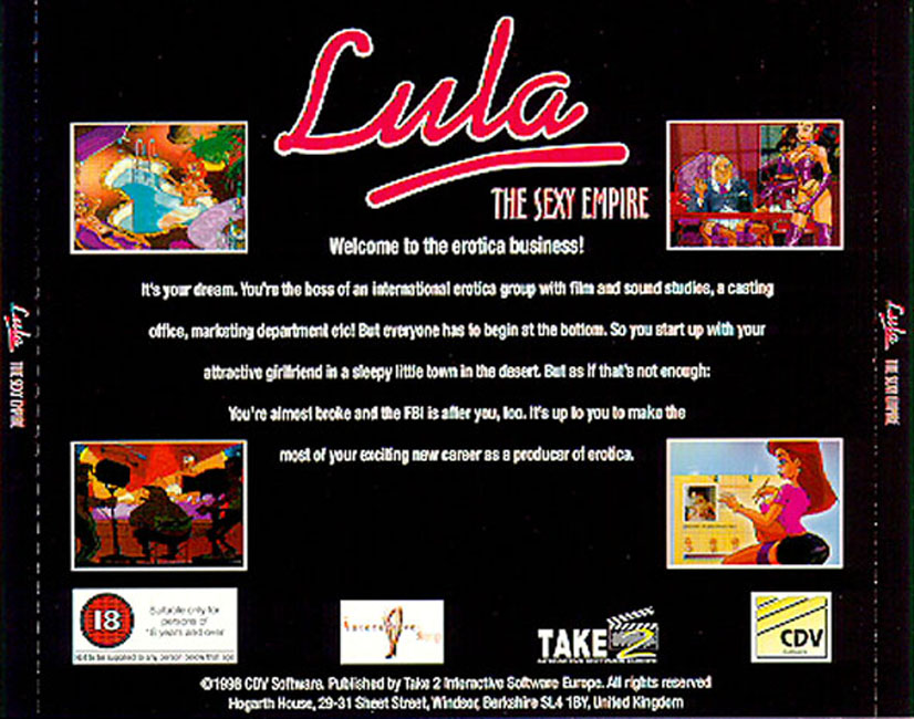 Lula: The Sexy Empire - zadn CD obal