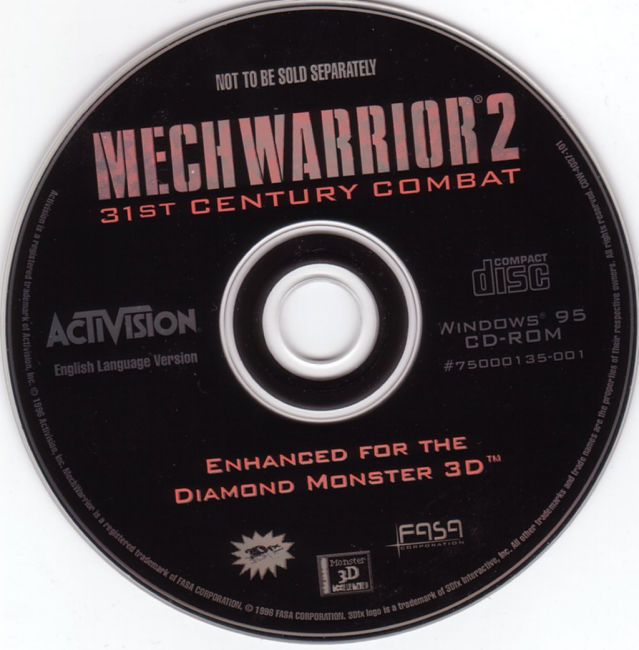 MechWarrior 2: 31st Century Combat (Diamond Monster 3D Bundle V.) - CD obal