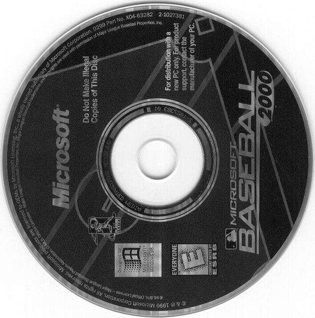 Microsoft Baseball 2000 - CD obal