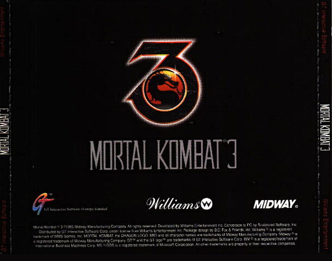 Mortal Kombat 3 - zadn CD obal