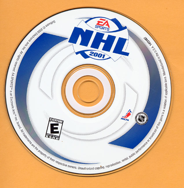 NHL 2001 - CD obal