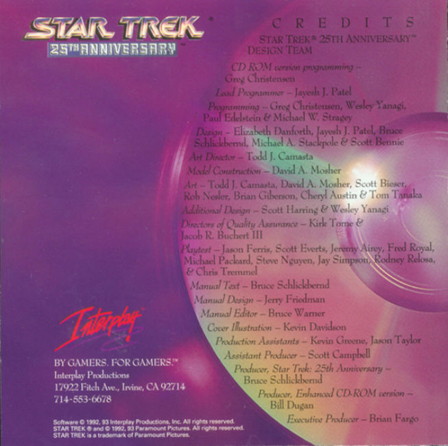 Star Trek: 25th Anniversary - predn vntorn CD obal