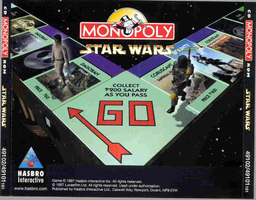 Star Wars: Monopoly - zadn CD obal