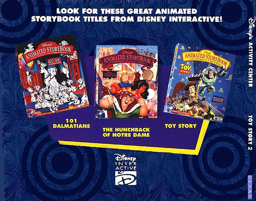 Toy Story 2 - zadn CD obal