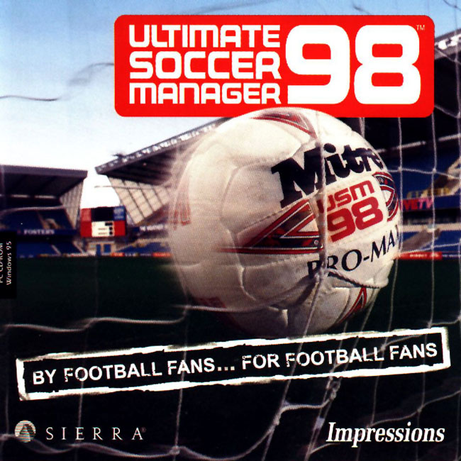 Ultimate Soccer Manager 98 - predn CD obal